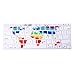 HDE Protective Silicone Keyboard Cover Skin for MacBook Air 11.6 (Model 1370 and A1465), World Map