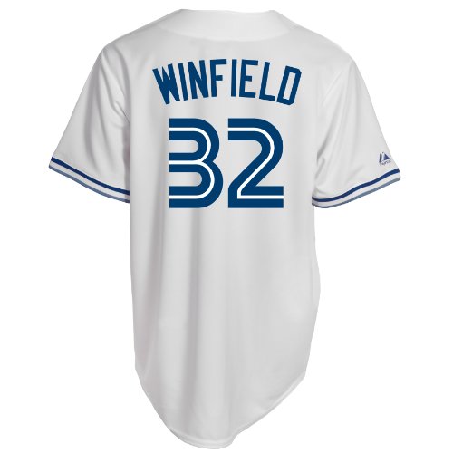 MLB Men's Dave Winfield Toronto Blue Jays Cooperstown RC Synthetic Replica Jersey, White, M