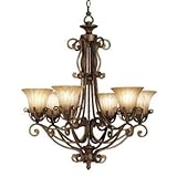 IMAGE OF Kichler Six Light Cottage Grove Chandelier