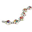 Millacreli White/Multi-Color Square Bracelet