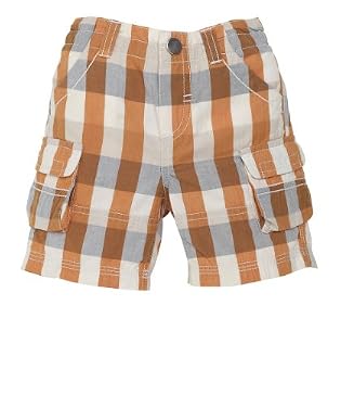 Orange Check Shorts