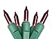 100-Count Purple Mini Christmas String Light Set - 20.5ft Green Wire