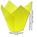 Katgely Tulip Baking Cup Liners - Pack of 200 (Yellow)