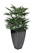 Artificial Parlor Palm Floor Plant in Zinc