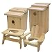 Lohasrus End Table Planter & Chair Planter, Bird House & Bird Hotel (13700)