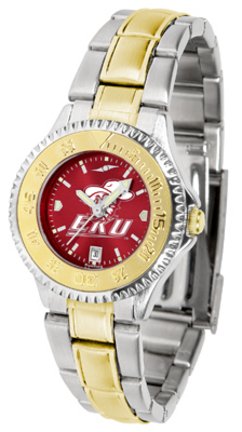 Eastern Kentucky Colonels Competitor AnoChrome Ladies Watch with Two-Tone Band Eastern Kentucky Colonels Competitor AnoChrome Ladies Watch with Two-Tone Band
