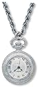 Avalon Women's Silvertone Antique Design Pendant Watch, 2332A