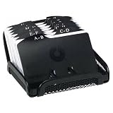 (Price/EA)Card File, 125 Cap, Mesh, 4-3/4x4-1/4x2-3/4, Black