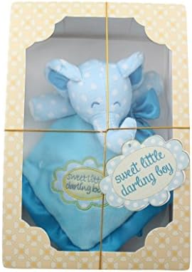 Sweet Little Darling Plush Baby Toddler Security Blanket - Blue Boy