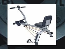 HappySports Deluxe Pilates Rowing Machine with Computer Rower JS403