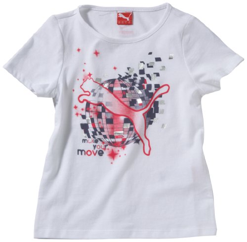 PUMA M&auml;dchen T-Shirt Graphic, white, 104, 819573 05 Preisvergleich