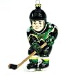 Dallas Stars NHL Glass Hockey Player Ornament (4")