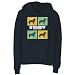 Hoodie Womens Navy Blue " DO YOU ADOPT ? Siberian Husky " Dogs