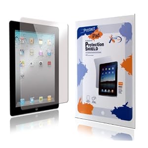 Apple iPad 2 Clear Wave Premium Crystal Candy TPU Silicone Skin Case/Precut LCD Screen Guard/Protector (By CCM®)