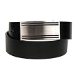 Mens New 1.5 Inch 4 Line Buckle Black Belt by Landes