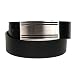 Mens New 1.5 Inch 4 Line Buckle Black Belt by Landes