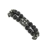 Black Diamonds Dual Set Stretch Bracelet