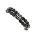 Black Diamonds Double Beaded Stretch Bracelet