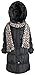 Sportoli Girls Hooded Warm Winter Long Puffer Bubble Coat with Matching Scarf