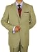 Presidential Suit Signature Collection Italian 3 Button 2pc Mens Suit Merino Wool 140's Hand Tailored Year Round Use Business Suit Sand Beige