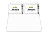 Best Quality Micro Fiber Sheet Set - San Diego Chargers NFL /Color White Size Twin