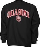 Oklahoma Sooners Black Tackle Twill Crewneck Sweatshirt