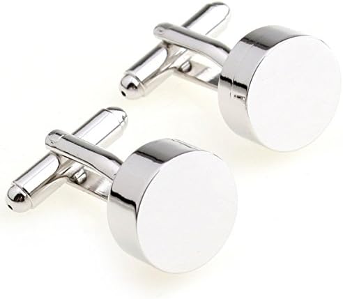 Coming Orders Cufflinks Silver mirror circle cufflinks nail sleeve 155908