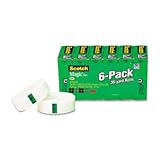 Scotch Magic Tape, 3/4 Inch x 36 Yards, Boxed, 6 Rolls (810-6PK)
