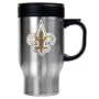 New Orleans Saints 16oz Stainless Steel Travel Mug  (Primary Logo)