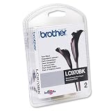 Brother Inkjet Cartridge Page Life 700pp Black Ref LC970BKBP2 [Pack of 2]