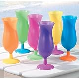 Plastic Neon Hurricane Glasses 1 ct