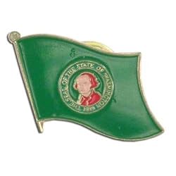 Washington Flag Lapel Pin