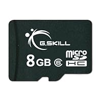 G.Skill 8GB Class 6 MicroSDHC Flash Card with SD Adapter