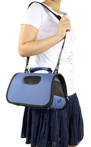 Pet Carrier - Dog Carrier - Folding Zippered Cage Carrier Large