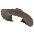 New Big Sun Beach Braid Hat Visor Floppy Wide 6" Brim Brown