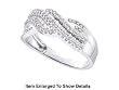 Cute Solid Gold Genuine1/2 ctw. Diamond Band / Ring