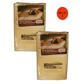 Comfort U Natural Pillowcase for Full Body Support Pillow 100 cotton - Set of 2: Electronics