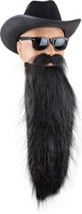 Adult Black ZZ Top Costume Beard