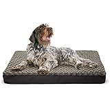 FurHaven Pet Nap Ultra Plush Deluxe 35-Inch by 44-Inch Orthopedic Pet Bed, Jumbo, Gray