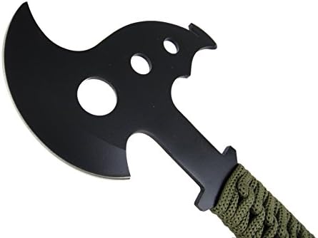 Tomahawk Axe and Stainless Wire Saw Set with Nylon Sheath - Top Quality/High Performance!