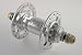 White Industries Track Rear High Flange Rear Track Hub, Silver Polish, Fixed/Free, 120 mm 32H