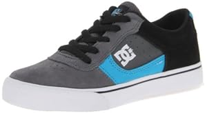 DC Footwear Kids Cole Pro Skate Sneaker (Toddler/Little Kid/Big Kid),Battleship/Turquoise,5 M US Big Kid