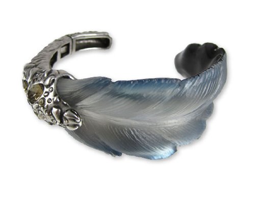 Alexis Bittar Lucite Bracelet - O'Keeffe Feather Cuff