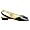 daniblack Women's Anna Peep Toe Flat,Black,8.5 M