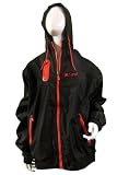 from Aasta NEW MENS HOODED TRACK SUITS ZIPPER TRAINING TRACK SUITS JOGGING SUIT GYM SUIT BLACK RED STRIPE