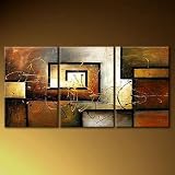 Abstract Oil Painting Hand Painted Wall Art - 3 Piece