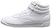 Reebok Women's Freestyle Hi Lace-up Fashion Sneaker,White/White/White,9 M US