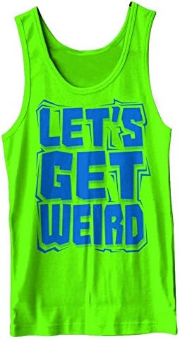 Let's Get Weird Neon Green Tank Top