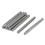 uxcell 六角スクリュードライバービット 空気電動ドライバー 磁気 S2 材料 手工具