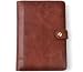 GraniteCases Samsung Galaxy Tab Genuine Leather Case Folio - Dark Brown
